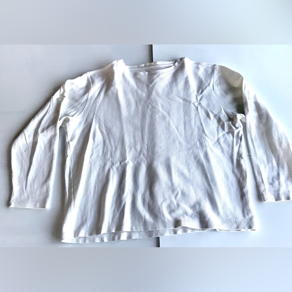 R&R 100% Cotton women size L ( by measurement) White Worn with love